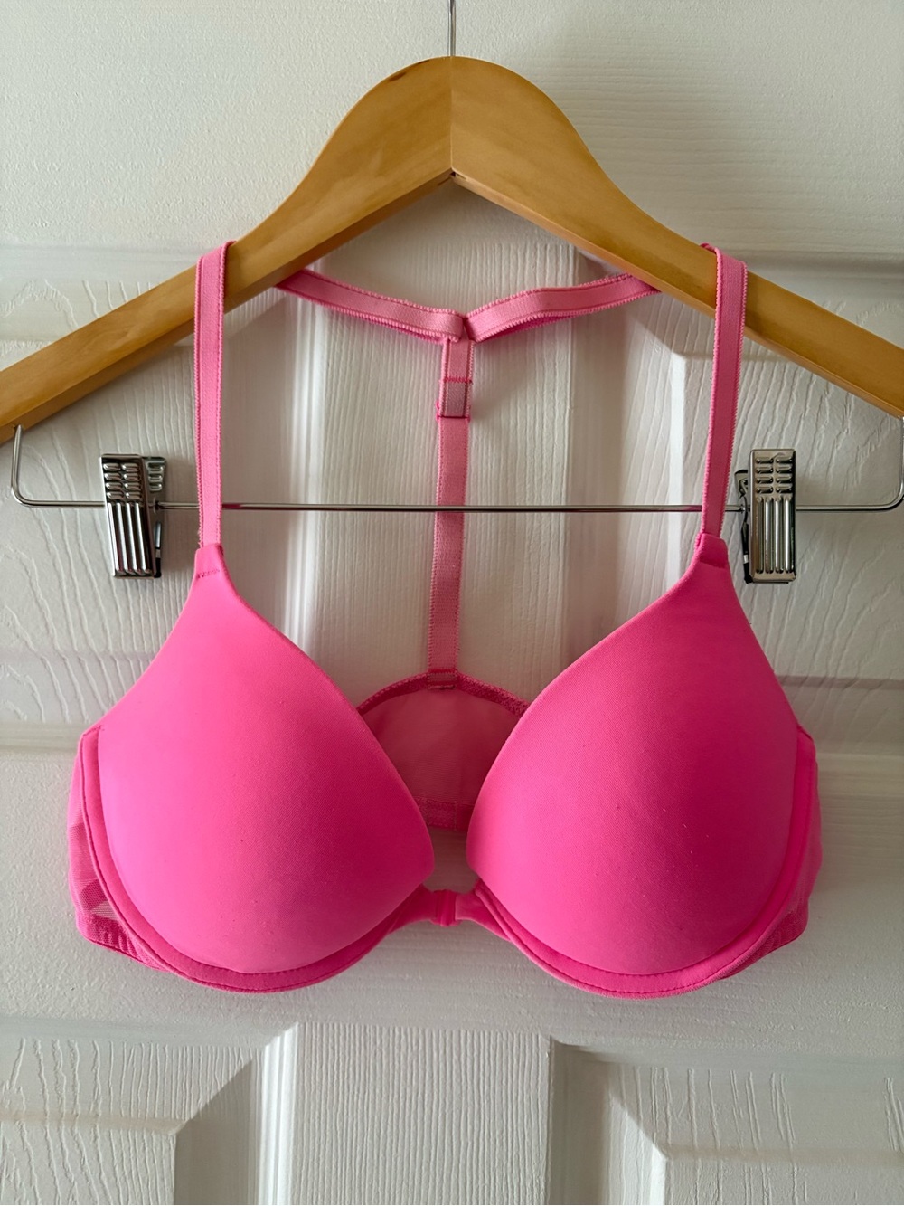 Victoria's Secret Hot Pink T-back Padded Bra